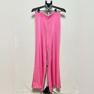 RACHEL ZOE Pink Satin Wide Leg Pants - size M